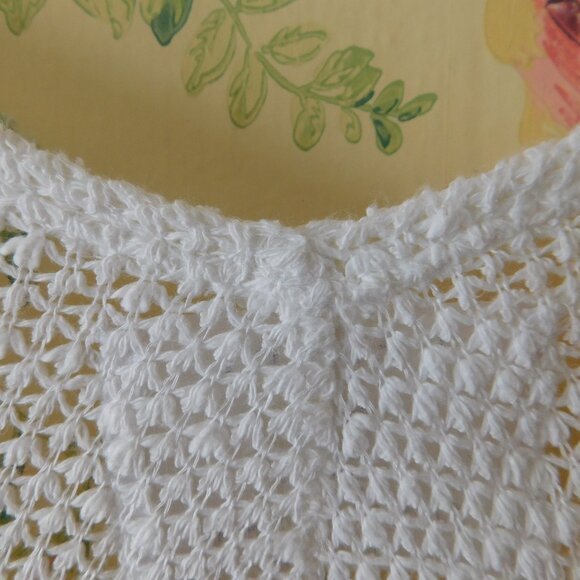 🦔🐾 Anthropologie St Barth Oversized Slouchy Breezy White Cardi🦔🐾 - Picture 13 of 15